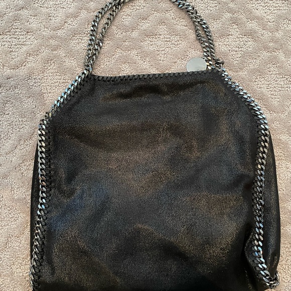 Stella McCartney SM (14x15) blk 2 chain Falabella - Picture 2 of 11